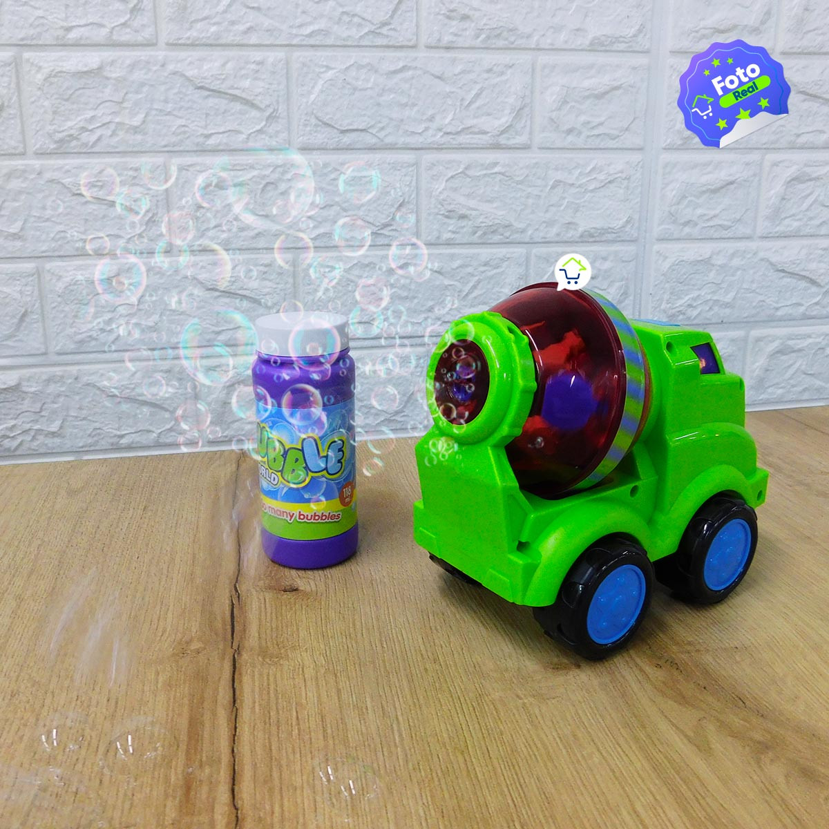 Miniatura 3 de Maquina De Burbujas Camion Mezclador 012